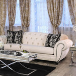 Gilda - Glam Velvet-like Beige Sofa