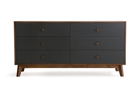 Nova Domus Dali Modern Grey & Walnut Dresser