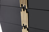 Modrest Token Modern Black & Gold Dresser