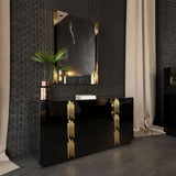 Modrest Token Modern Black & Gold Dresser