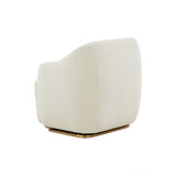 Modrest Masha Modern Off White Sherpa Accent Chair