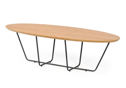 Modrest Esther - Industrial Large Oak Coffee Table