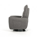 Divani Casa Fairfax Modern Grey Fabric Recliner Chair