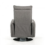 Divani Casa Fairfax Modern Grey Fabric Recliner Chair