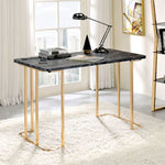 Delphine - Contemporary Faux Marble Office Desk