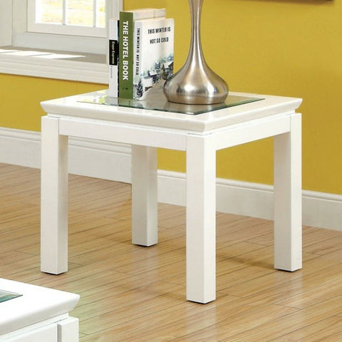 Venta - Contemporary White End Table