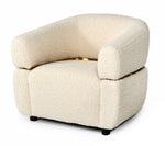 Divani Casa Gannet - Glam Beige Fabric Chair