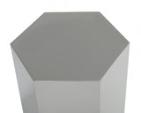 Modrest Newmont - Large Light Grey High Gloss End Table