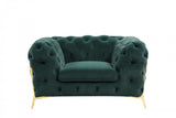 Divani Casa Sheila - Transitional Emerald Green Fabric Chair