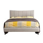 Ennis - Contemporary Linen-like Beige Bed