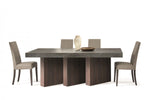 Nova Domus Amsterdam - Modern Grey Volcano & Eucalyptus Oak Dining Table