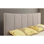 Ennis - Contemporary Linen-like Beige Bed