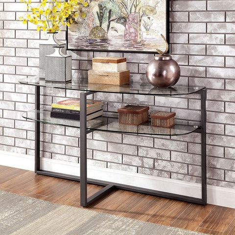 Keely - Ultra Modern Industrial Sofa Table