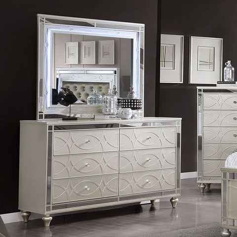 Manar Transitional Silver Dresser