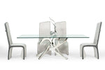 Modrest Legend Modern Glass & Stainless Steel Dining Table