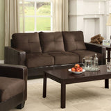 Laverne - Contemporary Chocolate Sofa