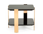 Modrest Leroy Modern Ebony & Rosegold End Table