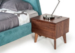 Modrest Lewis Mid-Century Modern Walnut Nightstand