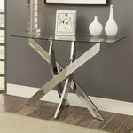 Laila - Contemporary Chrome Sofa Table