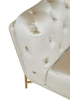 Divani Casa Stella - Transitional Beige Velvet Chair