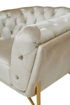 Divani Casa Stella - Transitional Beige Velvet Chair