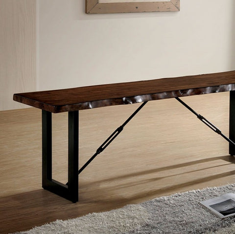 Dulce - Industrial Walnut Dining Bench