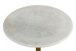 Modrest Collins - Glam White Marble & Gold End Table