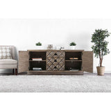 Markos - Transitional Light Oak TV Stand