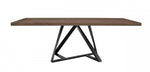 Modrest Keanna - Modern Industrial Walnut & Black Dining Table