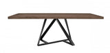 Modrest Keanna - Modern Industrial Walnut & Black Dining Table