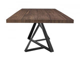 Modrest Keanna - Modern Industrial Walnut & Black Dining Table