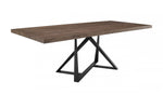 Modrest Keanna - Modern Industrial Walnut & Black Dining Table