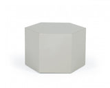 Modrest Newmont - Small Light Grey High Gloss End Table