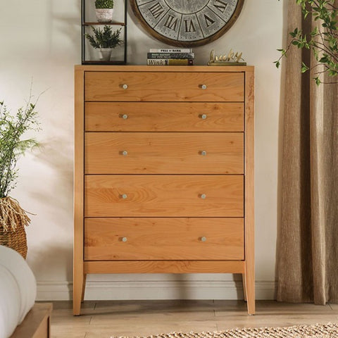 Willamette- Mid-Century Modern, Light Oak Chest