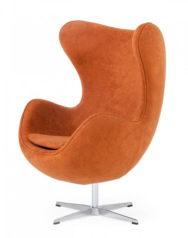 Modrest Lenmar - Modern Rust Fabric Accent Chair