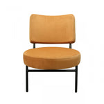 Modrest Sami - Modern Orange Velvet Accent Chair