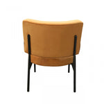 Modrest Sami - Modern Orange Velvet Accent Chair