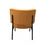 Modrest Sami - Modern Orange Velvet Accent Chair