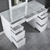 Louise - Contemporary White Solid Wood Vanity Set