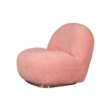 Modrest Crestone - Modern Pink Sherpa Accent Chair