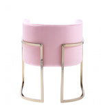 Modrest Betsy - Modern Pink Velvet + Gold Kids Chair