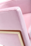 Modrest Betsy - Modern Pink Velvet + Gold Kids Chair