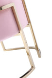 Modrest Betsy - Modern Pink Velvet + Gold Kids Chair