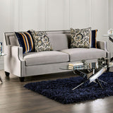 Montecelio - Transitional Light Gray Sofa