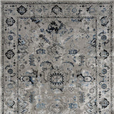 Crumlin - Contemporary Victorian Gray Area Rug