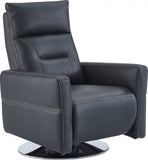 Divani Casa Nashua Modern Blue Leatherette Recliner Chair