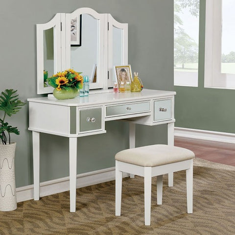 Clarisse - Contemporary Solid Wood Vanity Set