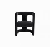 Modrest Kendra - Modern Black Fabric Accent Chair