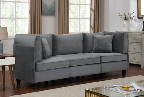 Sandrine - Contemporary Gray Sofa