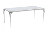 Modrest Vince - Modern Faux Marble & Stainless Steel Dining Table